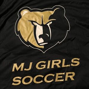 Black and Gold MJ Girls Soccer T-Shirt